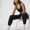 Alo Yoga Pantalón Jogger Deporti Accolade Sweatpant Unisex Negro French Terry L - 12