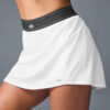 Alo Yoga Pollera Short Deportiva Match Point Skirt Original Blanco Xl - 16