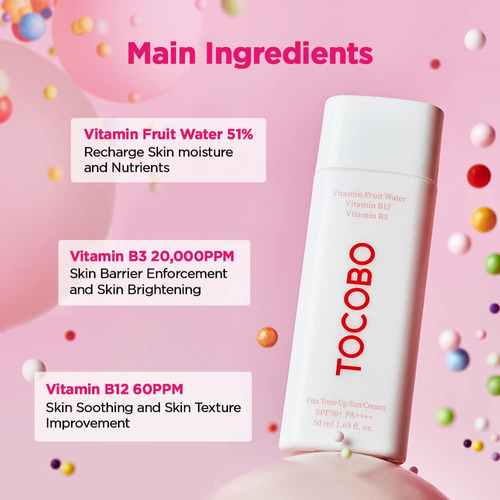 Tocobo Vita Tone Up Sun Cream Spf50+ Pa+++ 50ml Protector S