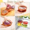 Set X4 Tapa Reutilizable Hermética De Silicona Para Verduras Multicolor Lisa
