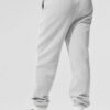 Alo Yoga Pantalón Jogger Deporti Accolade Sweatpant Unisex Gris Claro French Terry M - 8