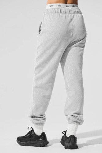 Alo Yoga Pantalón Jogger Deporti Accolade Sweatpant Unisex Gris Claro French Terry Xl - 16