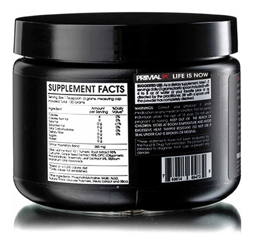 Ormux Primal Fx Suplemento En Polvo Sabor Piña X 120g