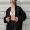 Alo Yoga Buzo Canguro Accolade Full Zip Hoodie Oversi Xl - 16 Negro Accolade Full Zip