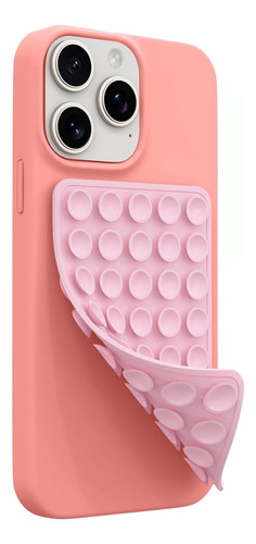 Sopapa Soportes De Silicona Telefono Con Agarre Adhesivo Rosa Pálido Ventosas De Doble Cara