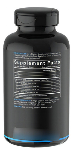Sports Research Omega 3 1250 Mg, 1000 Epa Dha, 150 Cápsulas