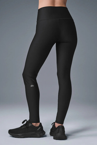 Alo Yoga Legging Airlift 7/8 Tiro Alto - Original Negro High-waist Airlift 8 - 10