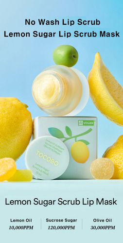 Tocobo Lemon Sugar Scrub Lip Mask Exfoliante Labios 20ml