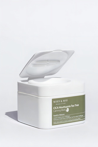 Mary&may Cica Houttuynia Tea Tree Calming Mask Coreana Tipo De Piel Todo Tipo De Piel