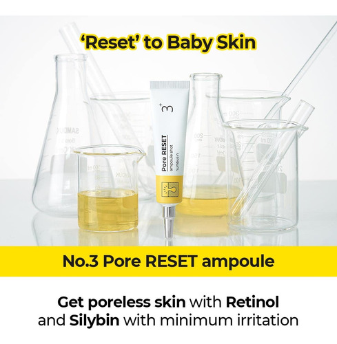 Numbuzin No.3 Pore Reset Renovación Celular, Suaviza Líneas Todo Tipo De Piel Noche