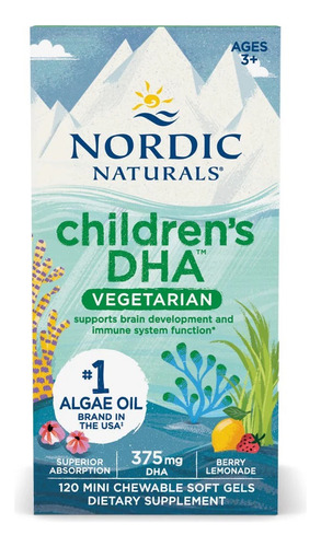 Nordic Naturals Dha Omega 3 Vegetariano Niños 120 Mini Cap Frutos Rojos