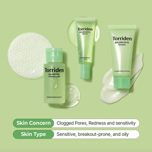 Torriden Balanceful Trial Kit 4 Para Piel Sensible, Grasa
