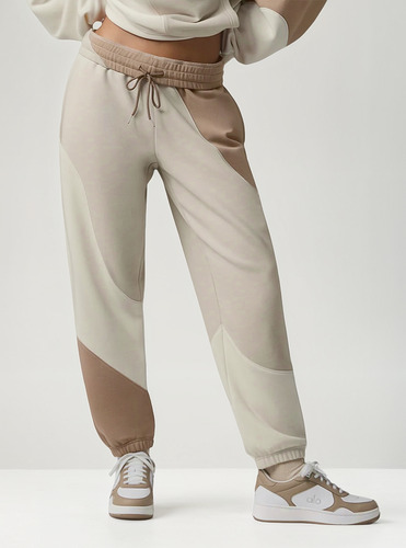 Alo Yoga Pantalón Jogger Unisex Make Waves - Original Marron Y Beige Make Waves Xl - 16