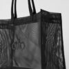Alo Yoga Totebag 100% Nylon Malla Semitransparente Negro