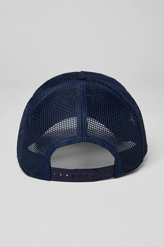 Alo Yoga Gorra District Trucker Original Azul Marino Talla Unica