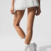 Alo Yoga Pollera Falda Deportiva Mesh Baseline Tennis Blanco Mesh Baseline S - 4