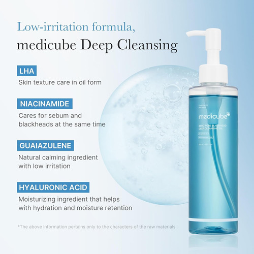 Medicube Zero Pore Blackhead Deep Cleansing Oil Limpiador