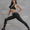 Alo Yoga Legging Airlift 7/8 Tiro Alto - Original Negro High-waist Airlift 2 - 4