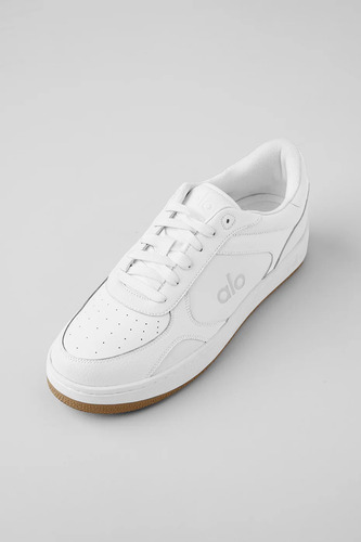 Alo Yoga Zapatillas Deportivas Casuales Recovery Mode Sneake Blanco Cuero Vegano Faux Leather 46.5 Ar
