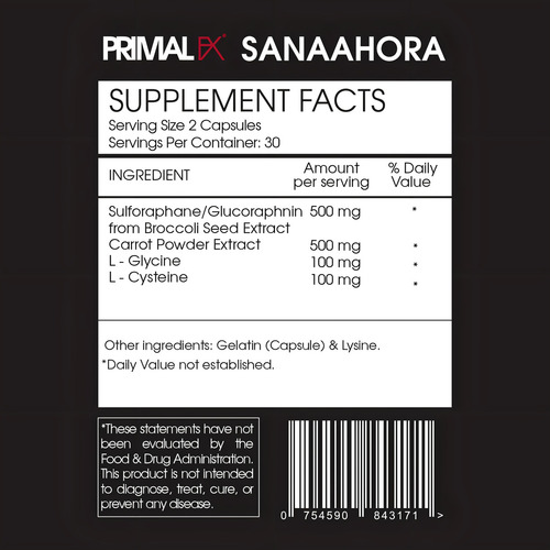 Primal Fx I Bradax I 60 Capsules I Dr Ludwig Johnson Sabor Sin Sabor