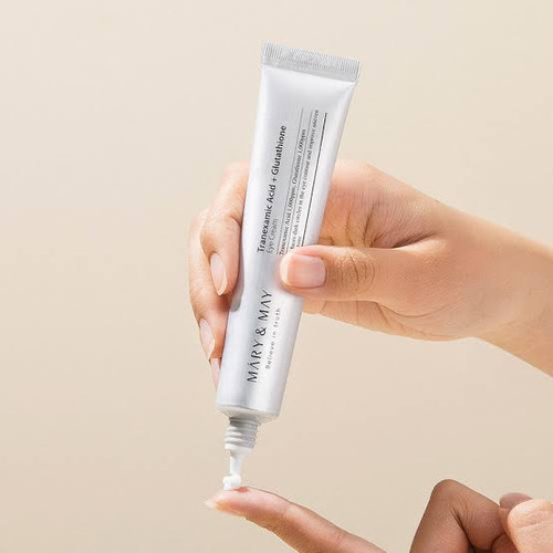 Mary&may Tranexamic Acid+ Glutathione Eye Cream Contorno Ojo Todo Tipo De Piel Día/noche