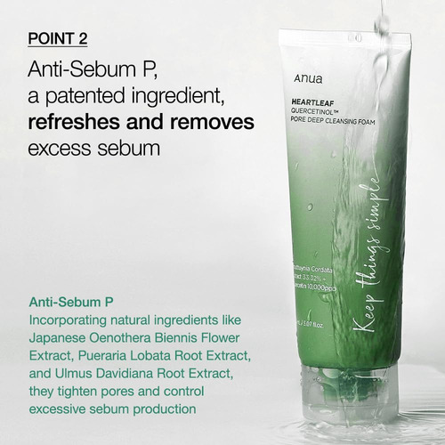 Anua Heartleaf Quercetinol Pore Deep Cleansing Foam Momento Todo Tipo De Piel Día