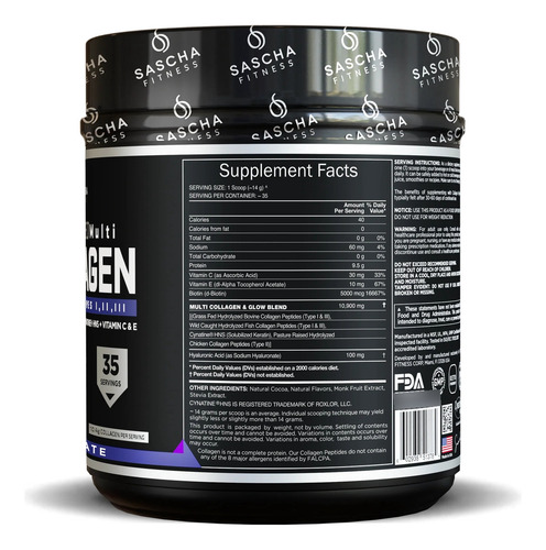 Sascha Fitness Multi Colageno Hidrolizado Collagen