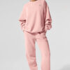 Alo Yoga Campera Accolade Crew Neck Buzo Rosa Xs - 2 Accolade Crew Neck
