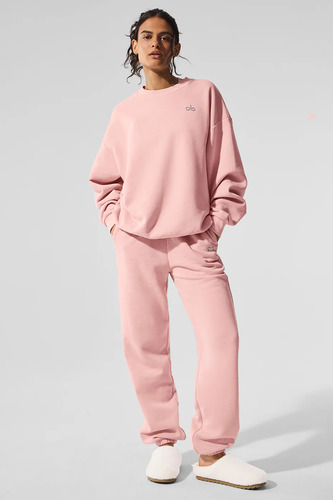 Alo Yoga Campera Accolade Crew Neck Buzo Rosa Xs - 2 Accolade Crew Neck