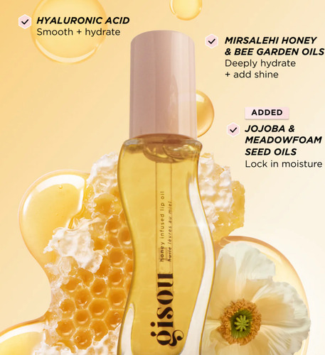 Gisou Honey Inflip Labial Gloss Hidratación Natural Y Brillo Honey Gold