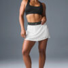 Alo Yoga Pollera Short Deportiva Match Point Skirt Original Blanco Xl - 16