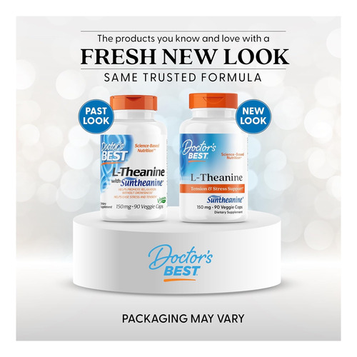 Doctors Best L-theanine Suntheanine Suplemento Aminoácido Sin Sabor