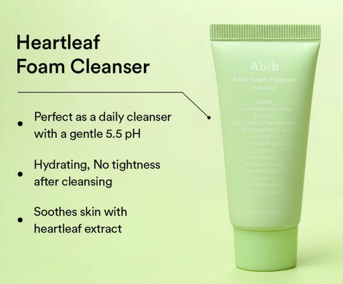 Abib Heartleaf Calming Trial Kit Facial Piel Sensible Y Acné