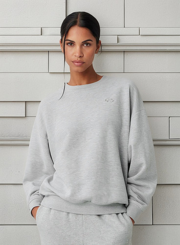 Alo Yoga Campera Accolade Crew Neck Buzo Gris Xl - 16 Accolade Crew Neck