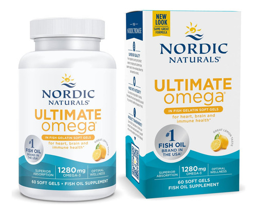 Nordic Naturals Ultimate Omega Em Gelatina De Peixe, Sabor