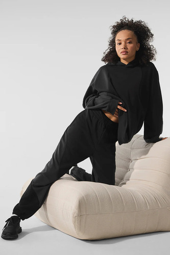 Alo Yoga Chompa Buzo Hoodie Unisex Make Waves Original L - 12 Negro Make Waves