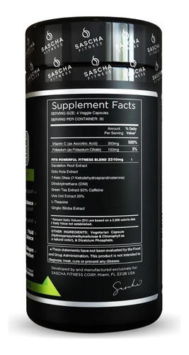 Multivitamínico Sascha Fitness Fit 9 120 Cápsulas