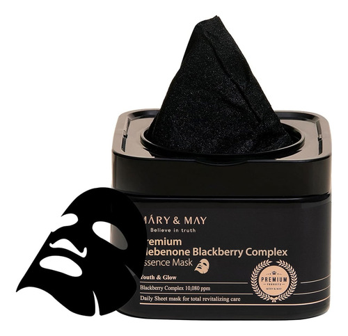 Mary & May Idebenone Blackberry Complex Essence Mask Facial Seca
