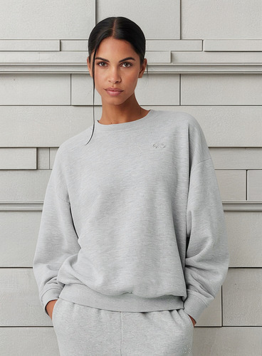 Alo Yoga Campera Accolade Crew Neck Buzo Gris Xs - 2 Accolade Crew Neck