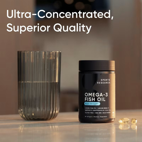 Sports Research Omega-3 - 90 Unidades Sin Sabor