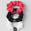 Alo Yoga Fresh Mini Scrunchie (3-pack) Colitas De Cabello Rojo Negro Y Blanco Fresh Mini Scrunchie
