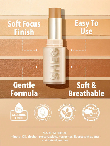Sheglam Skin Magnet High Coverage Foundation Stick Buttersco Butterscotch