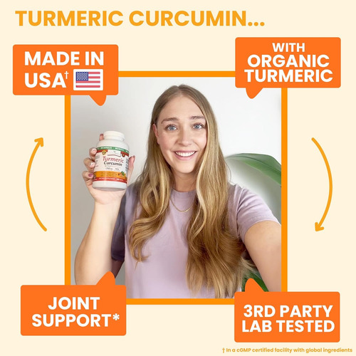 Natures Branch Suplemento Turmeric Curcumin Extracto Pimient Sin Sabor