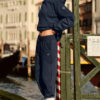 Alo Yoga Pantalón Jogger Unisex Make Waves - Original Azul Marino Make Waves S - 4