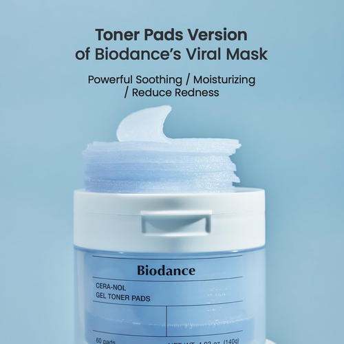 Biodance Cera-nol 60 Almohadillas De Tóner De Gel Coreanas Todo Tipo De Piel Día/noche