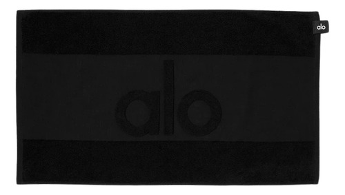 Alo Yoga Toalla  Keep It Cool Gym 100% Algodón Absorbente Negro Keep It Cool Gym