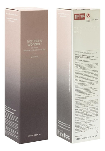 Haruharu Wonder Black Rice Cleansing Ph 5gel Limpieza Suave