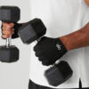 Alo Yoga Guantes Gym Gimnasio Negros - Power Moves Workout Negro Ergonómico Sin Dedos Para Máxima Libertad M