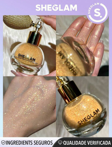 Sheglam Go Go Glow Bruma Corporal Iluminador Dorado Dorado