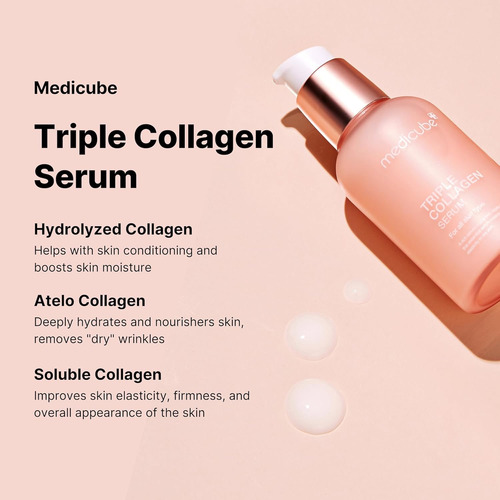 Medicube Triple Collagen Serum Nutre La Piel Opaca Colágeno Todo Tipo De Piel Día/noche